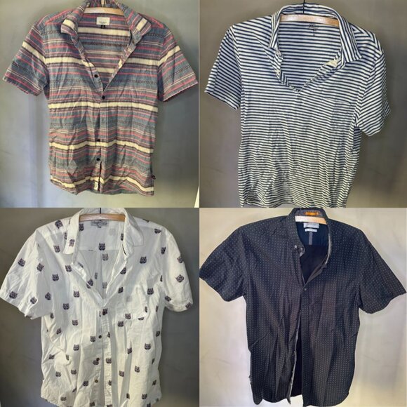⚡️SOLD⚡️ BUNDLE LOT OF 4 Men's Casual Button-Down Office Shirts Size Medium M - Picture 1 of 5